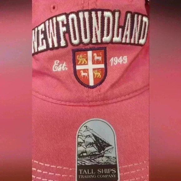 Newfoundland Velcro Adjustable Closure Baseball Hat Tall Ships Trading  Co. - Picture 2 of 7